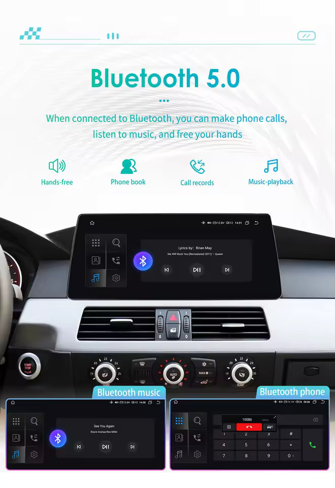 BMW 10.25 Zoll Multimedia Android System E60 E61 E63 E64