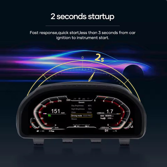 12,3-Zoll HD Digitales Kombiinstrument für BMW 3er & 4er Serie 2013-2019