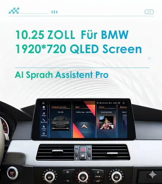 BMW 10.25 Zoll Multimedia Android System E60 E61 E63 E64